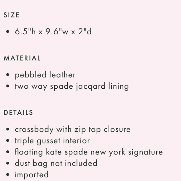 SOLD ๐ HP ๐ 6.3.20 Kate Spade crossbody bag - Picture 4 of 4